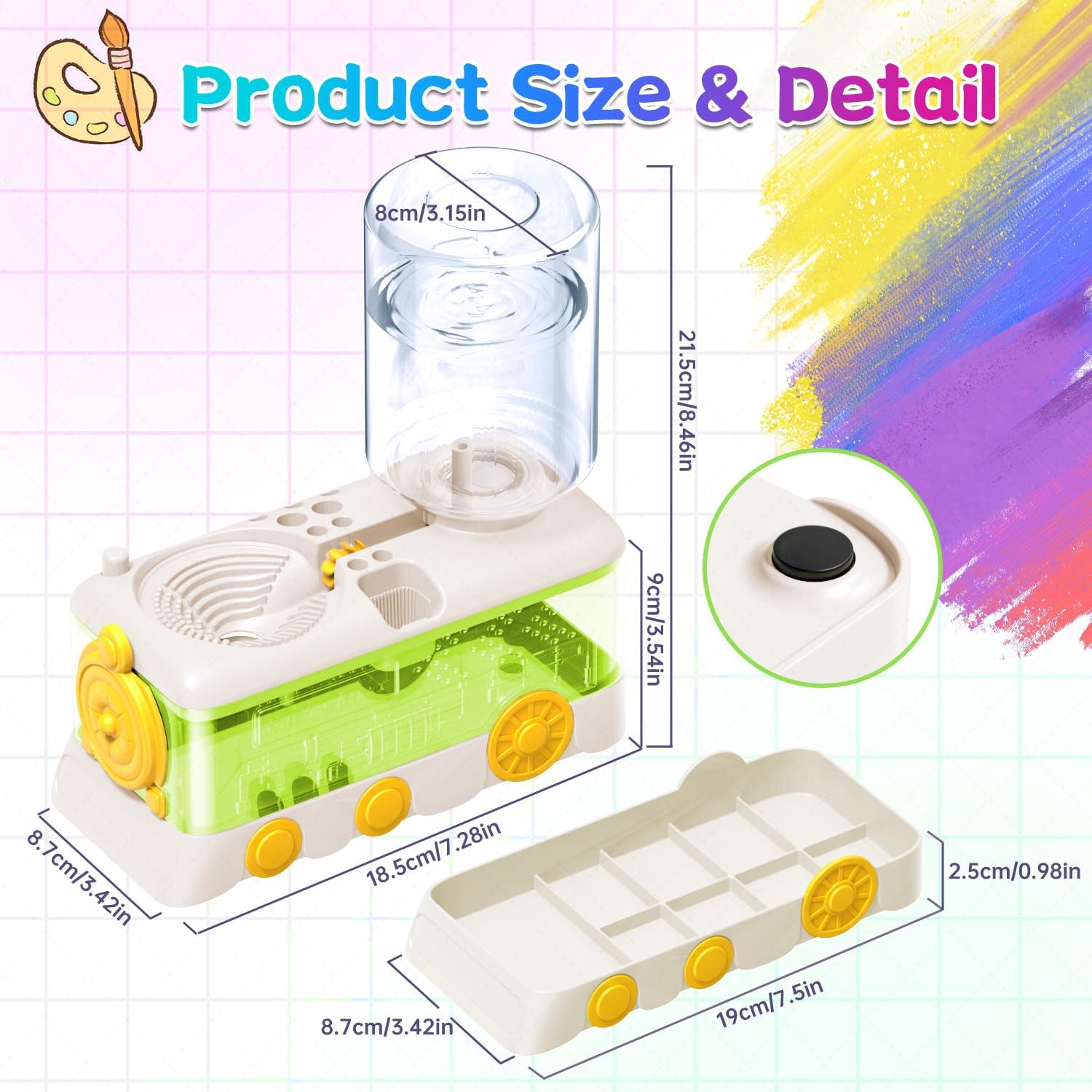 Paint Brush Cleaner & Tray