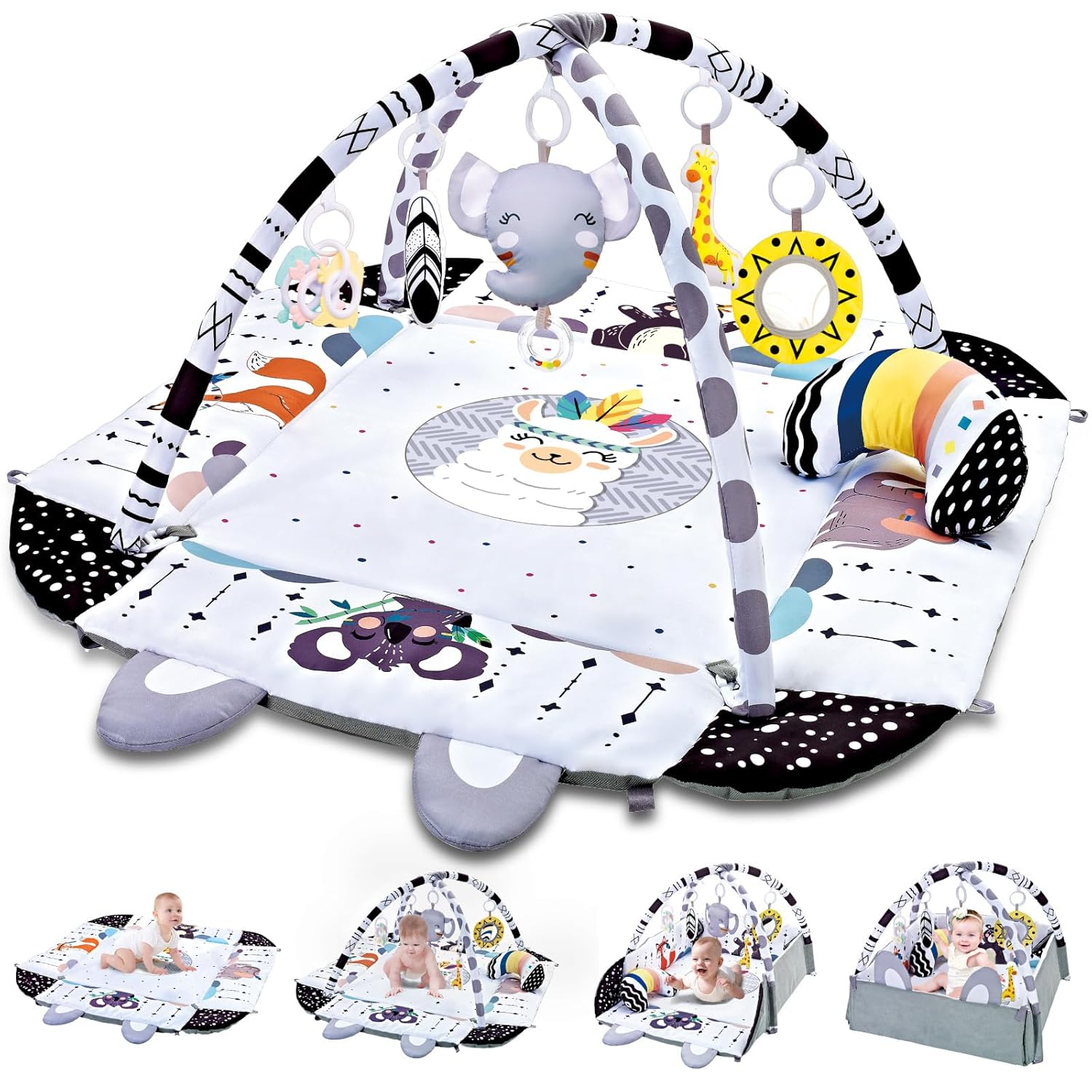 Baby Gym Play Mat, 8-in-1
