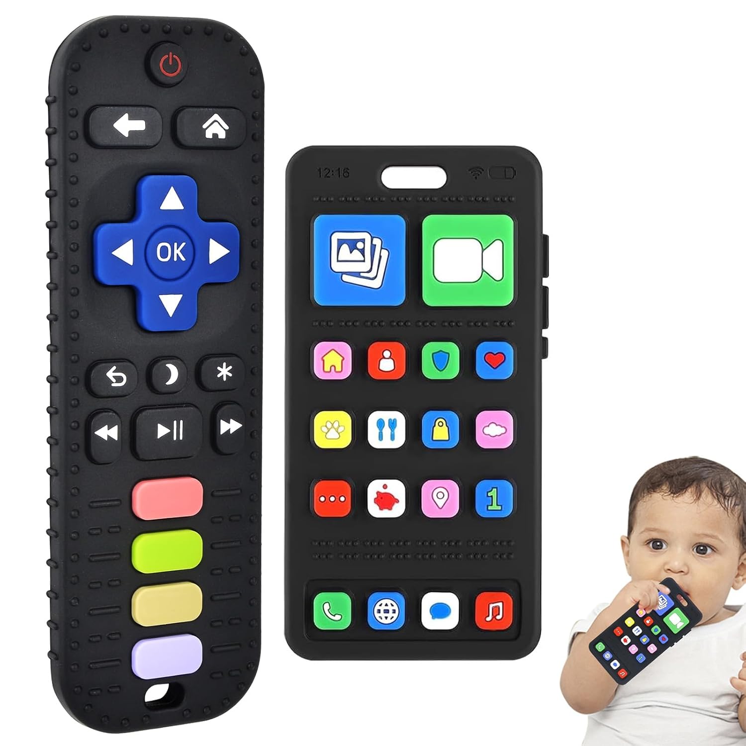 Remote Control Silicone Teether