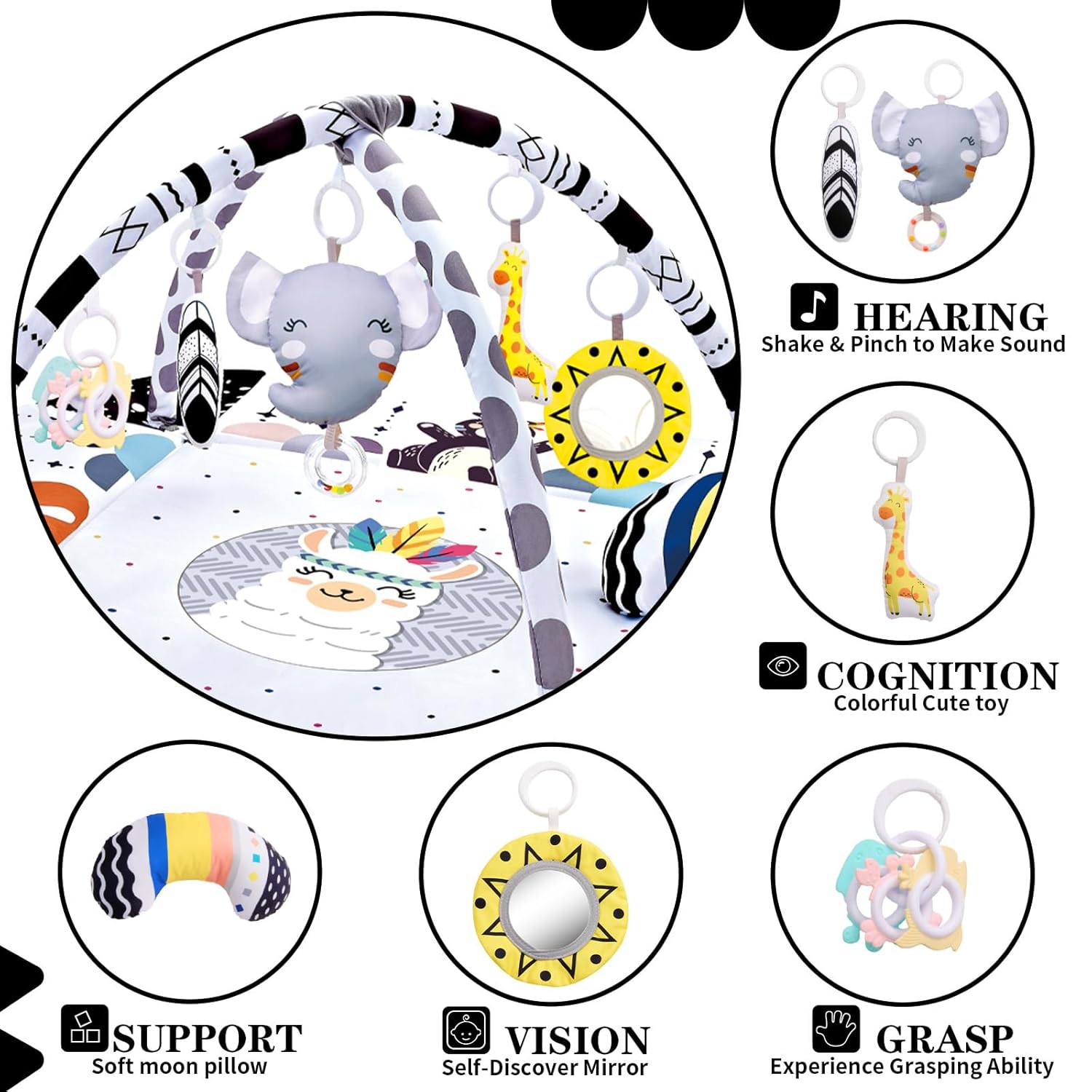 Baby Gym Play Mat, 8-in-1