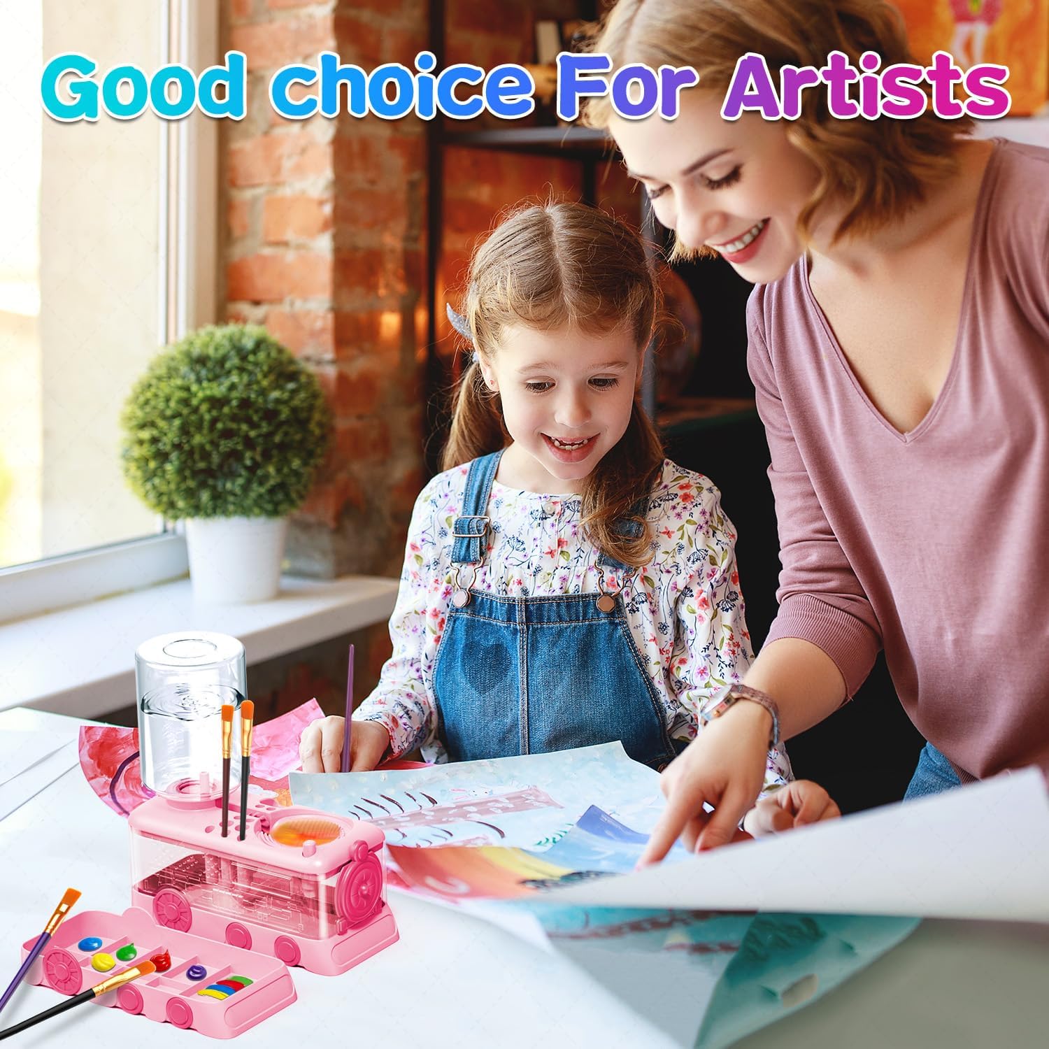 Paint Brush Cleaner & Tray