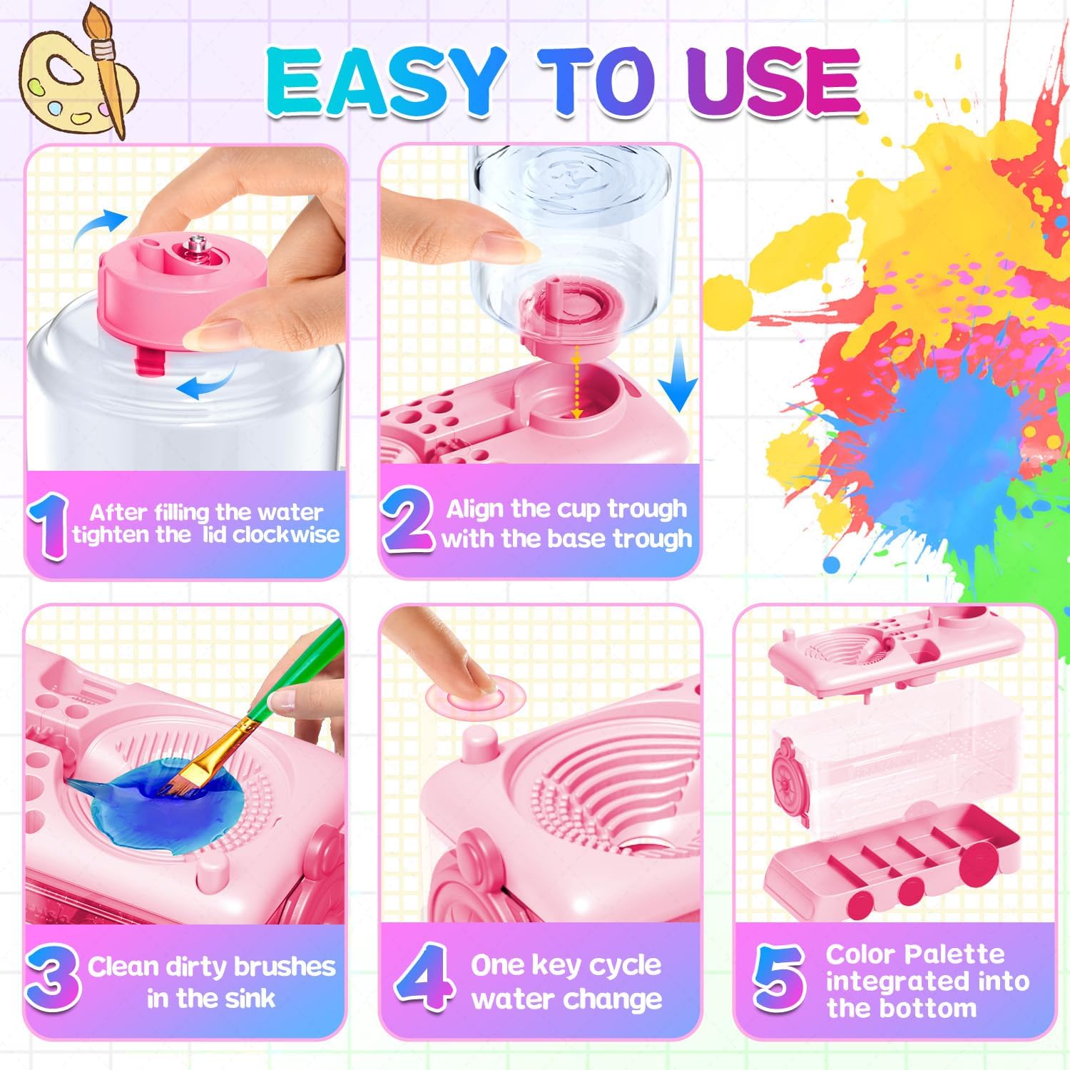 Paint Brush Cleaner & Tray