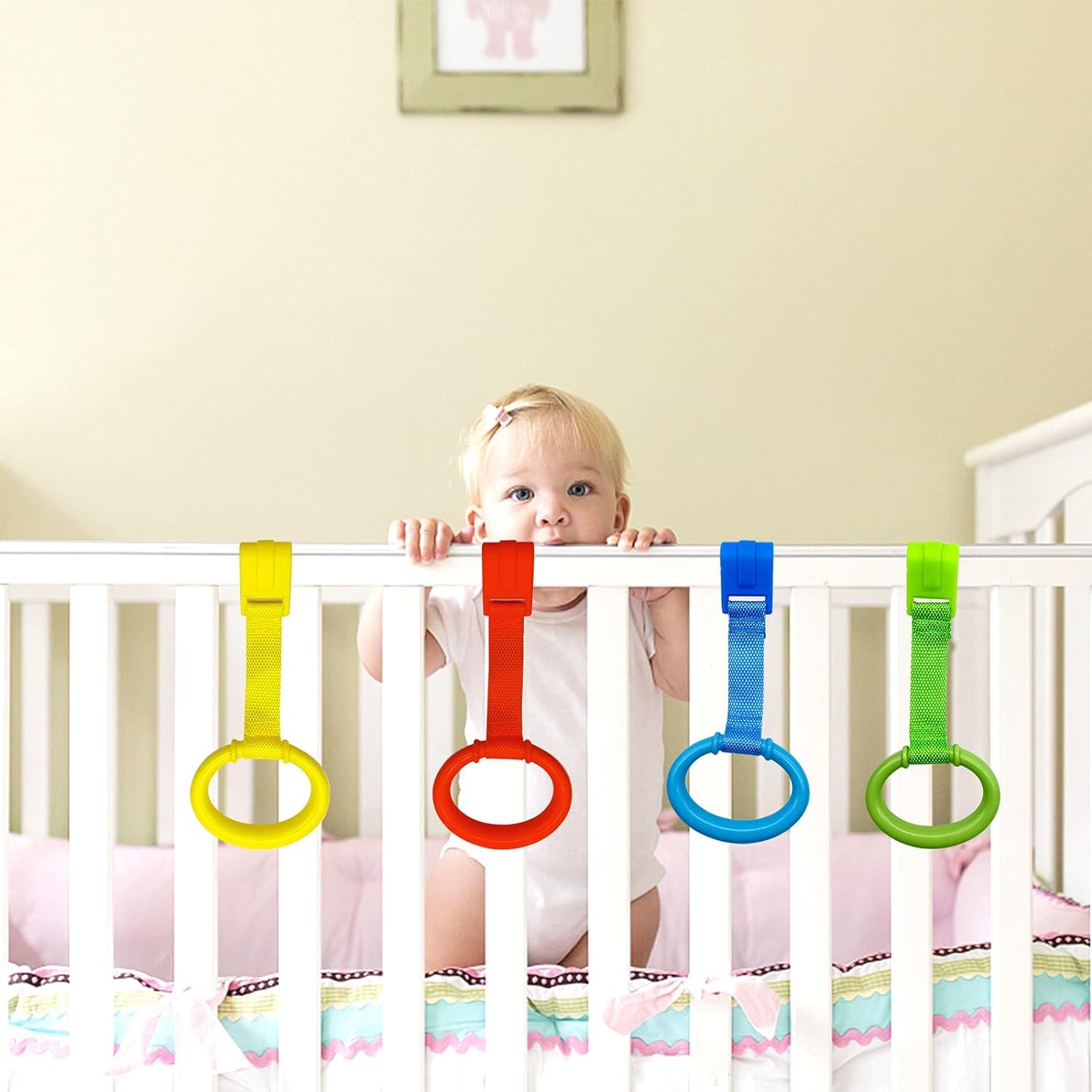 4 Pack Playpen Pull up Rings