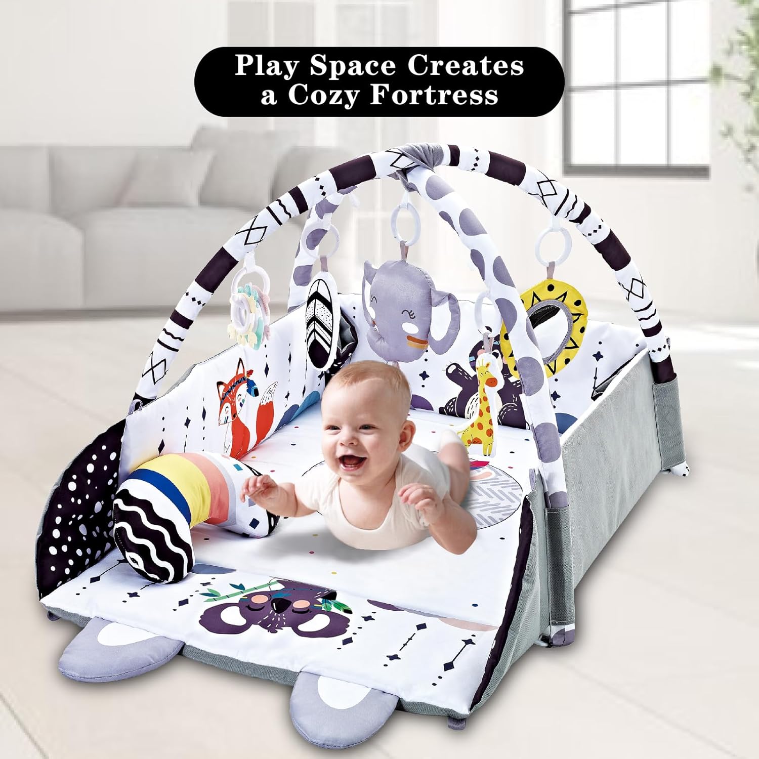 Baby Gym Play Mat, 8-in-1