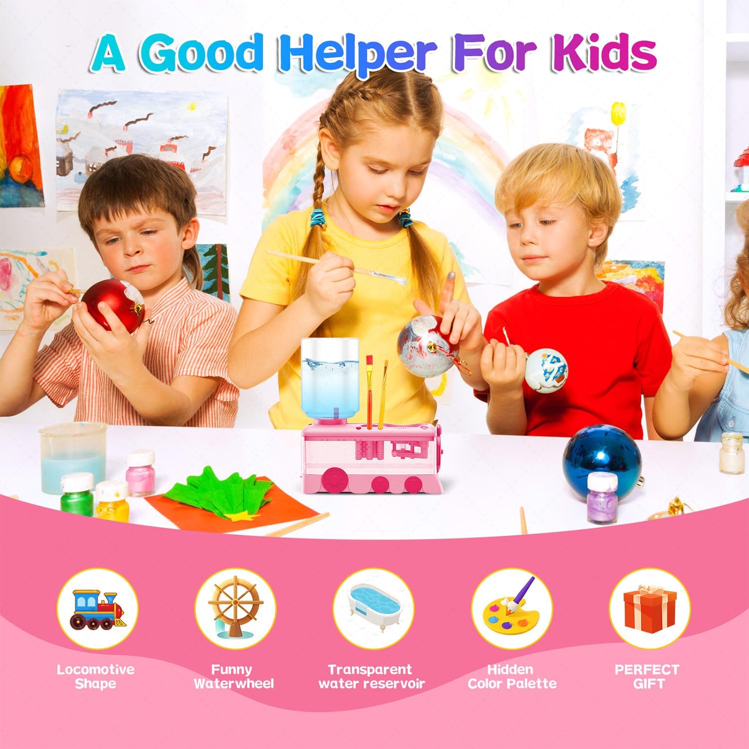 Paint Brush Cleaner & Tray