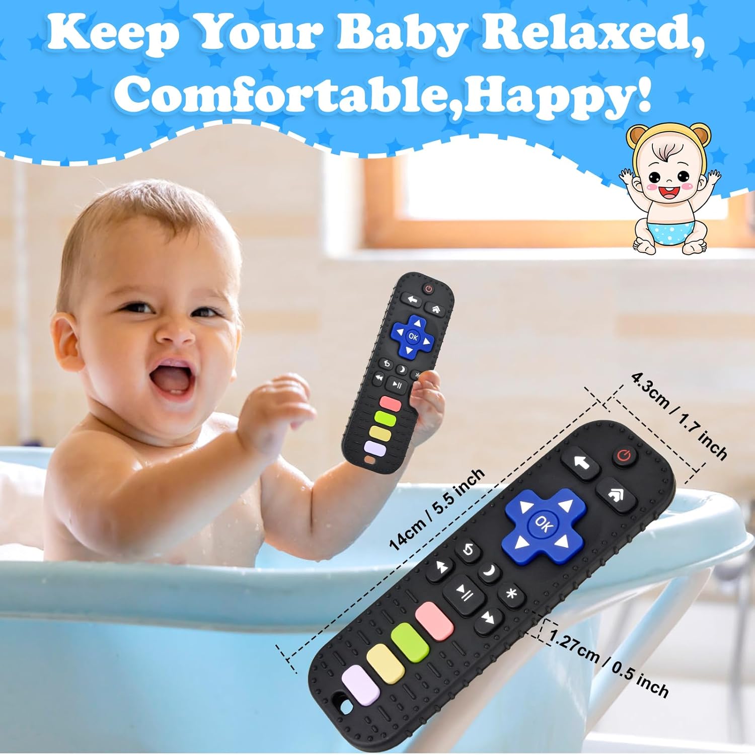 Remote Control Silicone Teether