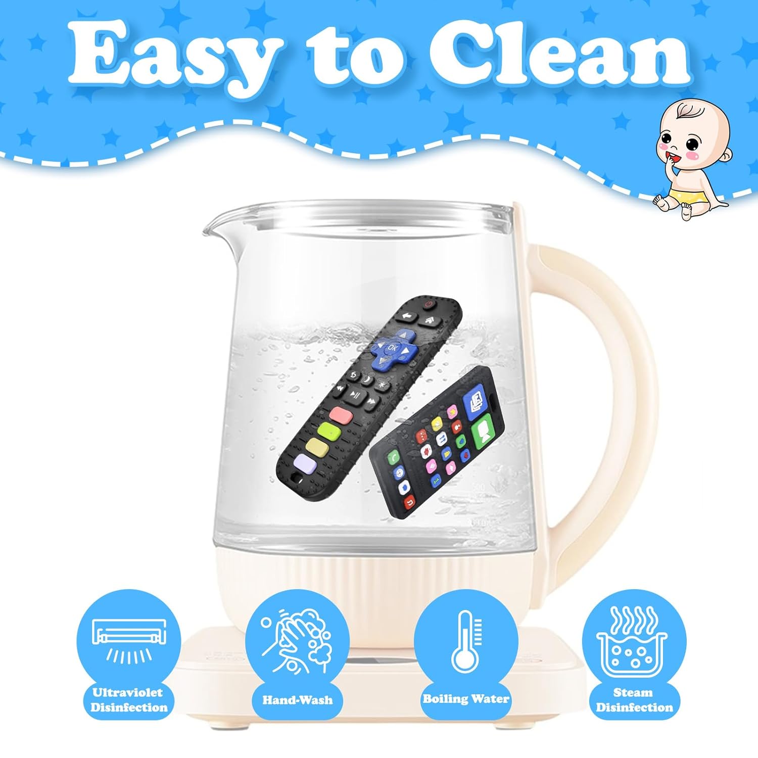 Remote Control Silicone Teether