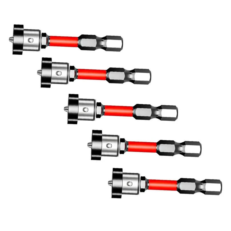 5 Pack Positioning Screwdriver Bits