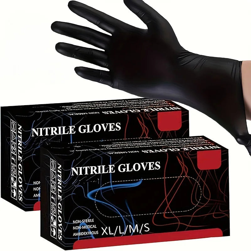 Black Nitrile Gloves