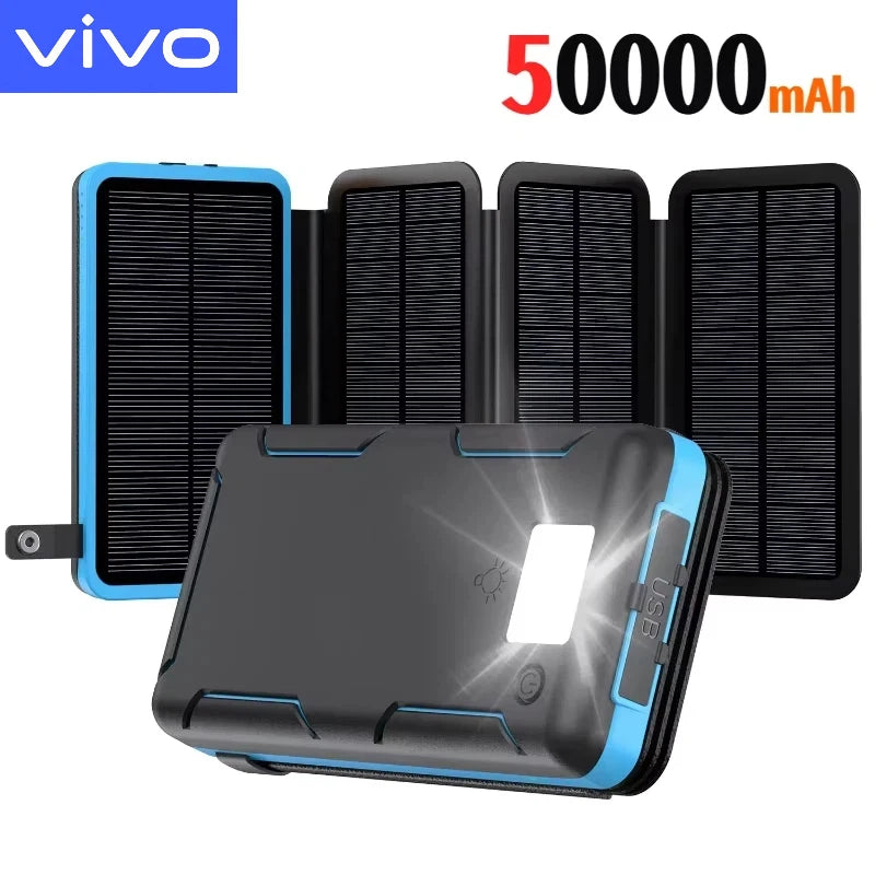 500000mAh Solar Power Bank 120W Fast Charging