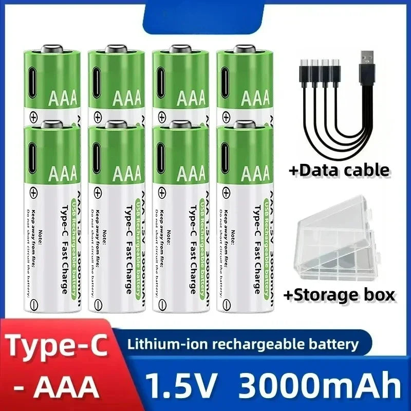 Rechargeable Lithium-Ion Battery AA&AAA
