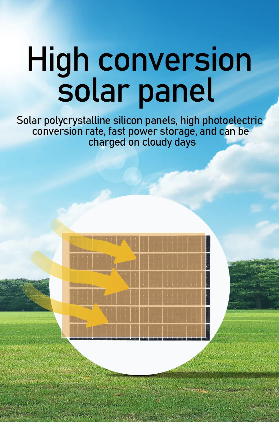 1000W Movable garden street lamp