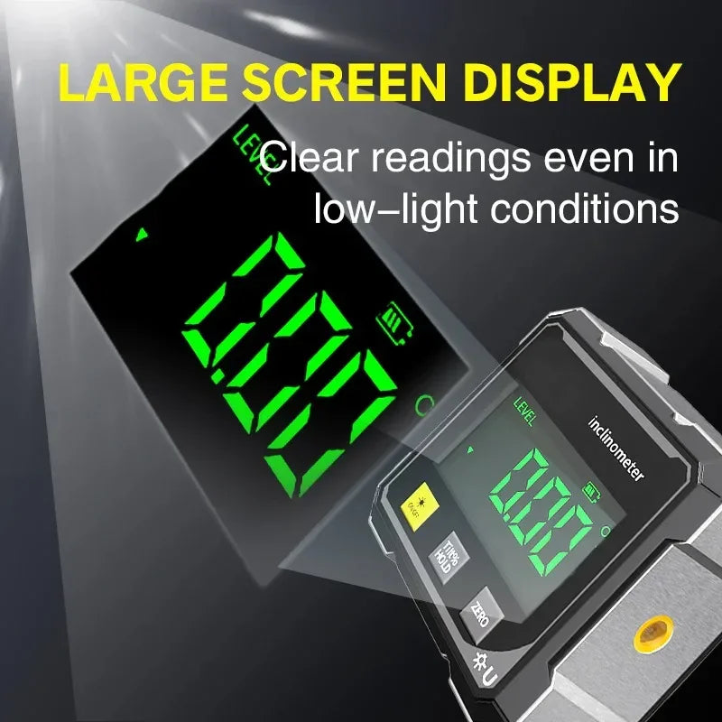 NEW 4-Side Magnetic Digital Angle Gauge