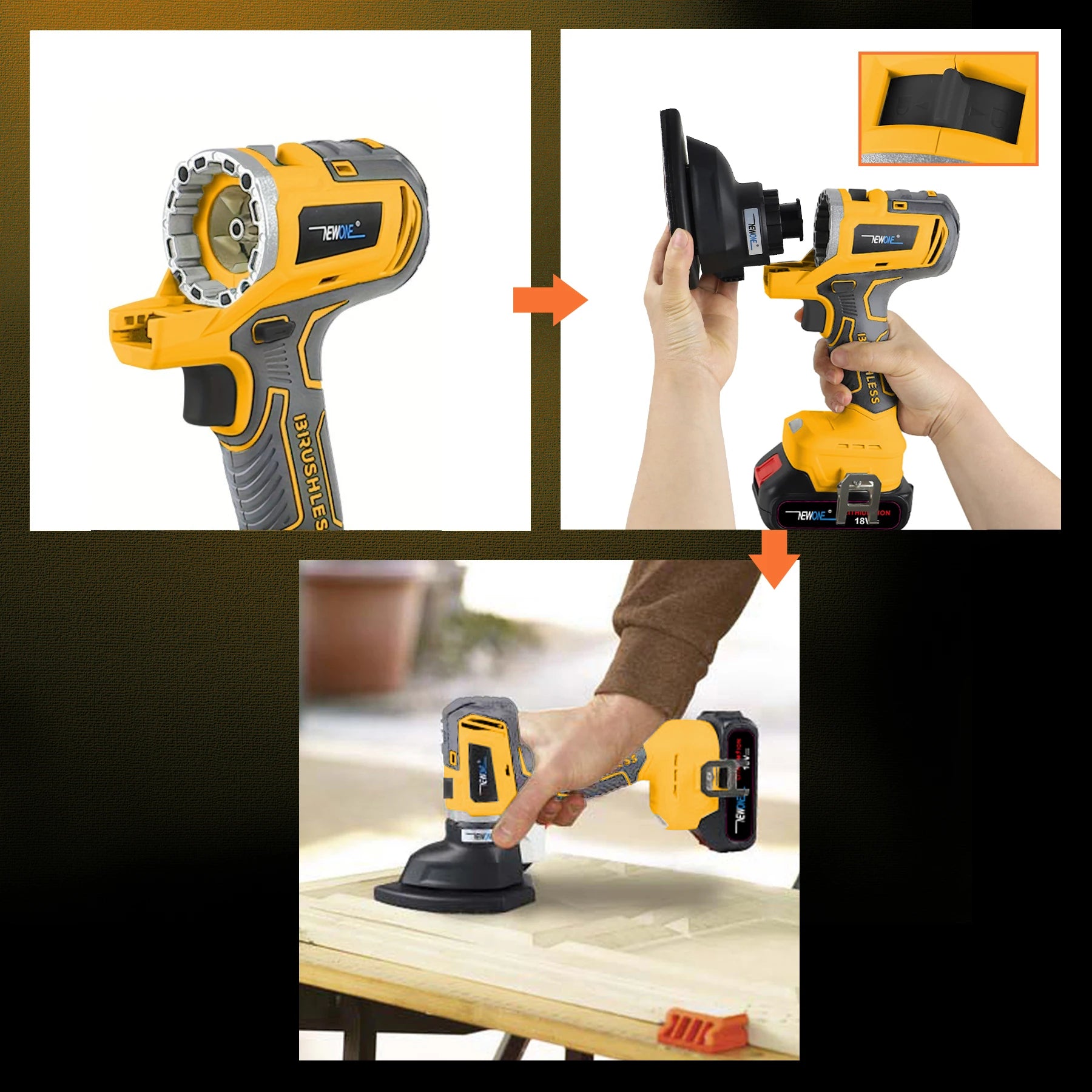 NEW 12-in-1, 18V Brushless Multi Tool