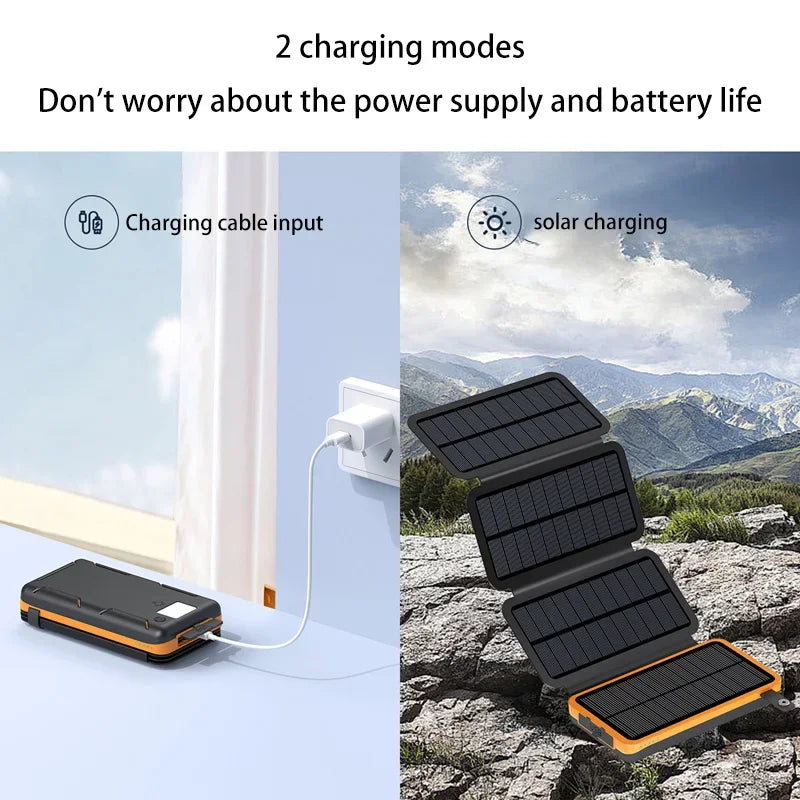 500000mAh Solar Power Bank 120W Fast Charging