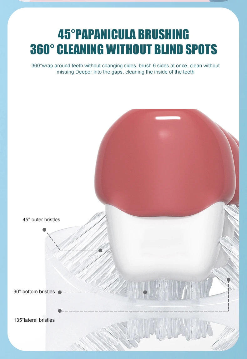 U-shaped Electric Toothbrush (Ages 2-6, 6-12)