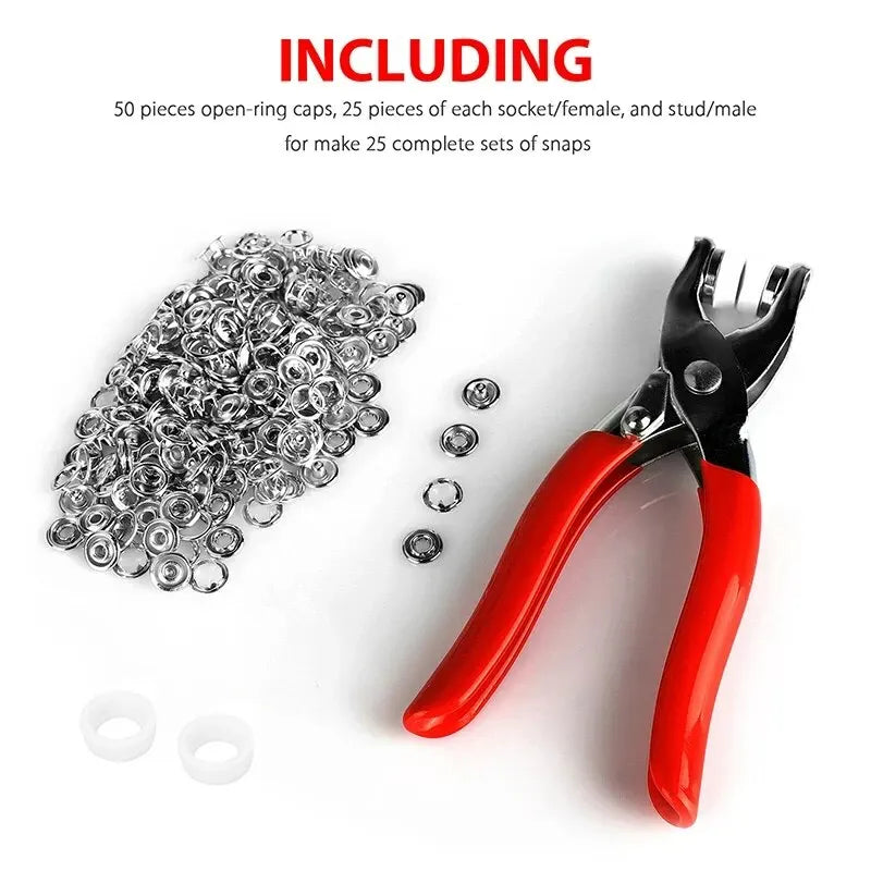 400PCS Snap Button Kit with Pliers