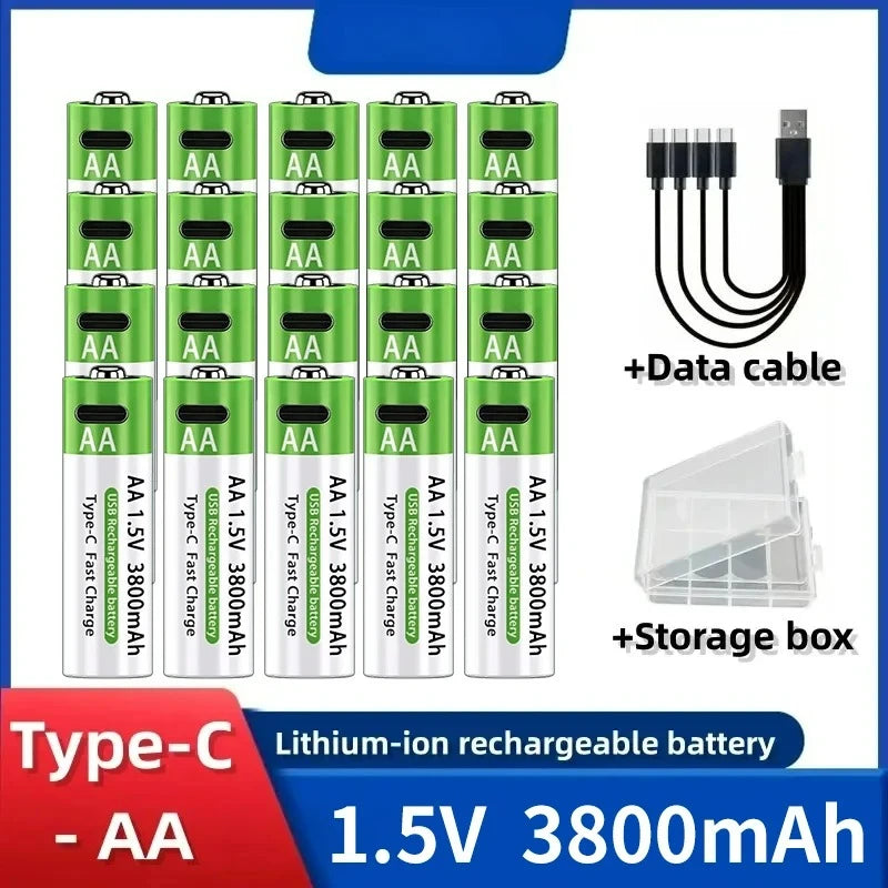 Rechargeable Lithium-Ion Battery AA&AAA