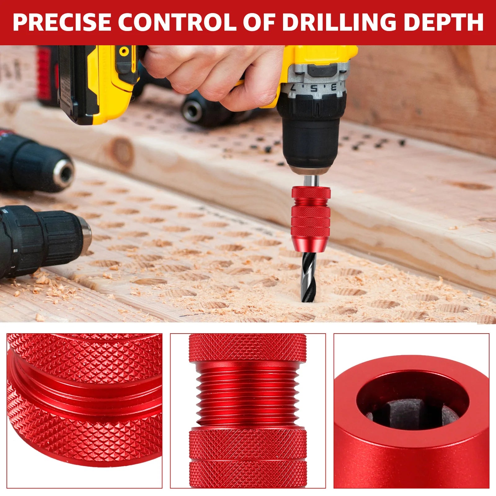2PC Drill Depth Stop Tool