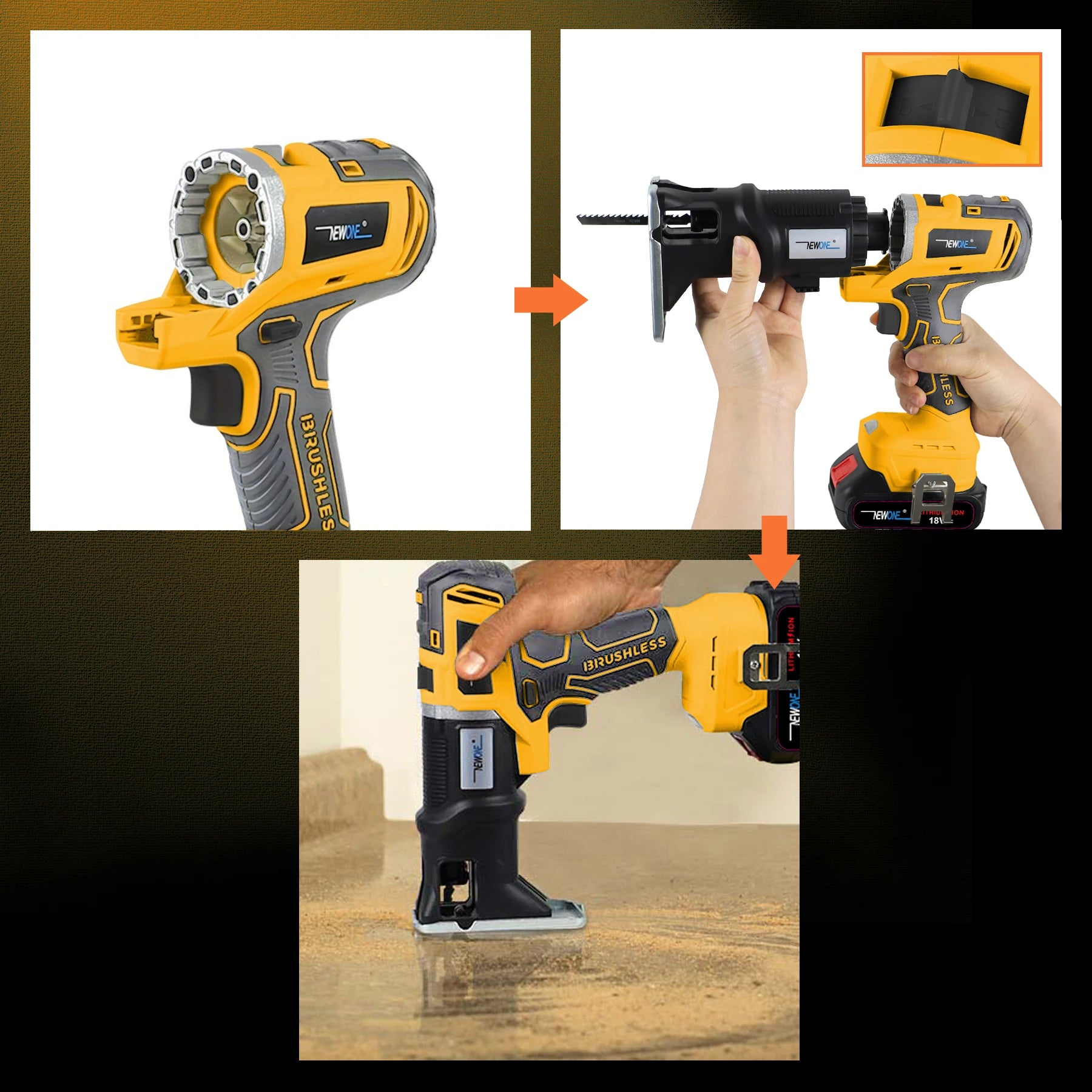 NEW 12-in-1, 18V Brushless Multi Tool