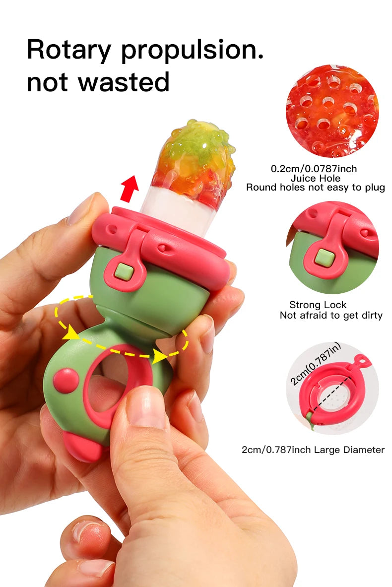 Rotating Push-type Food Feeder