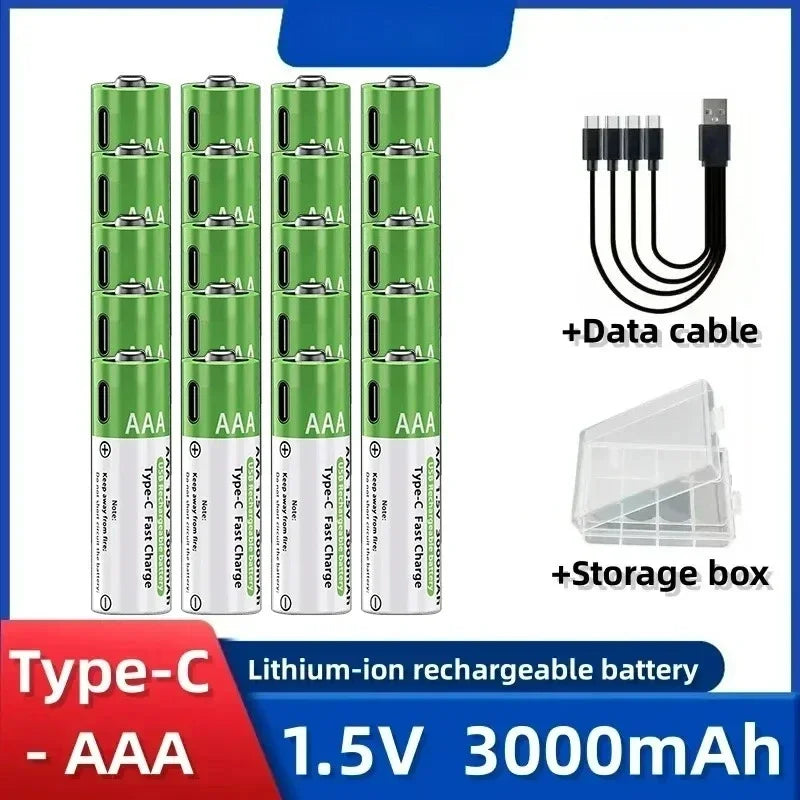 Rechargeable Lithium-Ion Battery AA&AAA