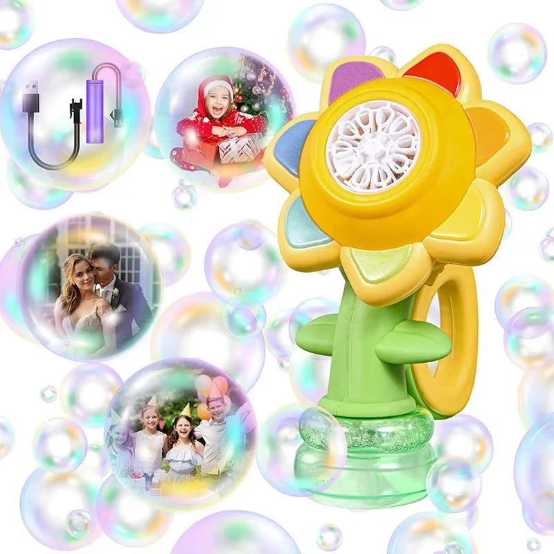 Sunflower Bubble Machine