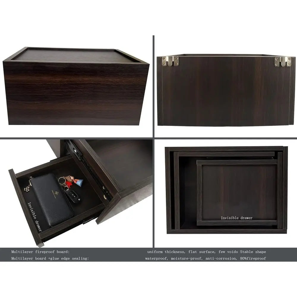 Floating Nightstand with Hidden Storage