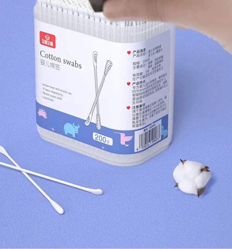 400/200 Pcs Double Head Cotton Swab