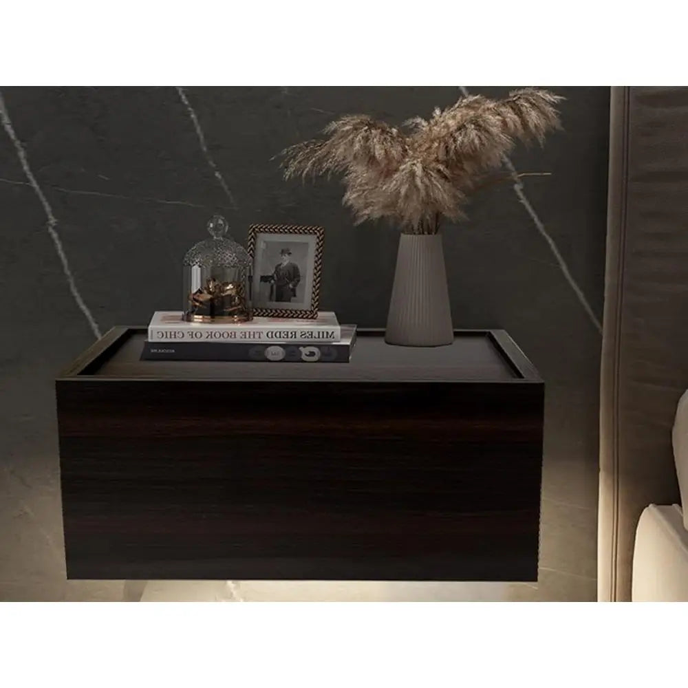 Floating Nightstand with Hidden Storage