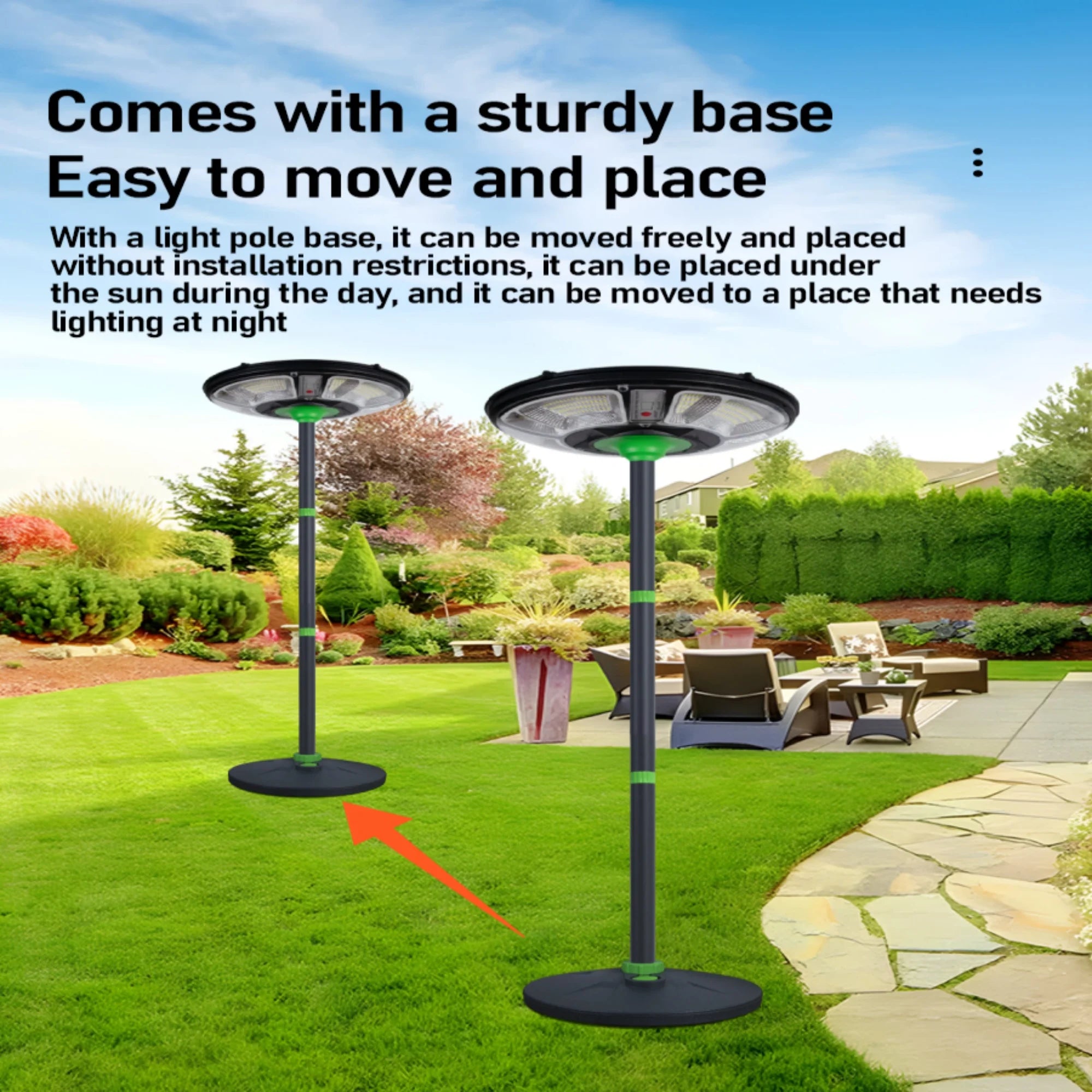 1000W Movable garden street lamp