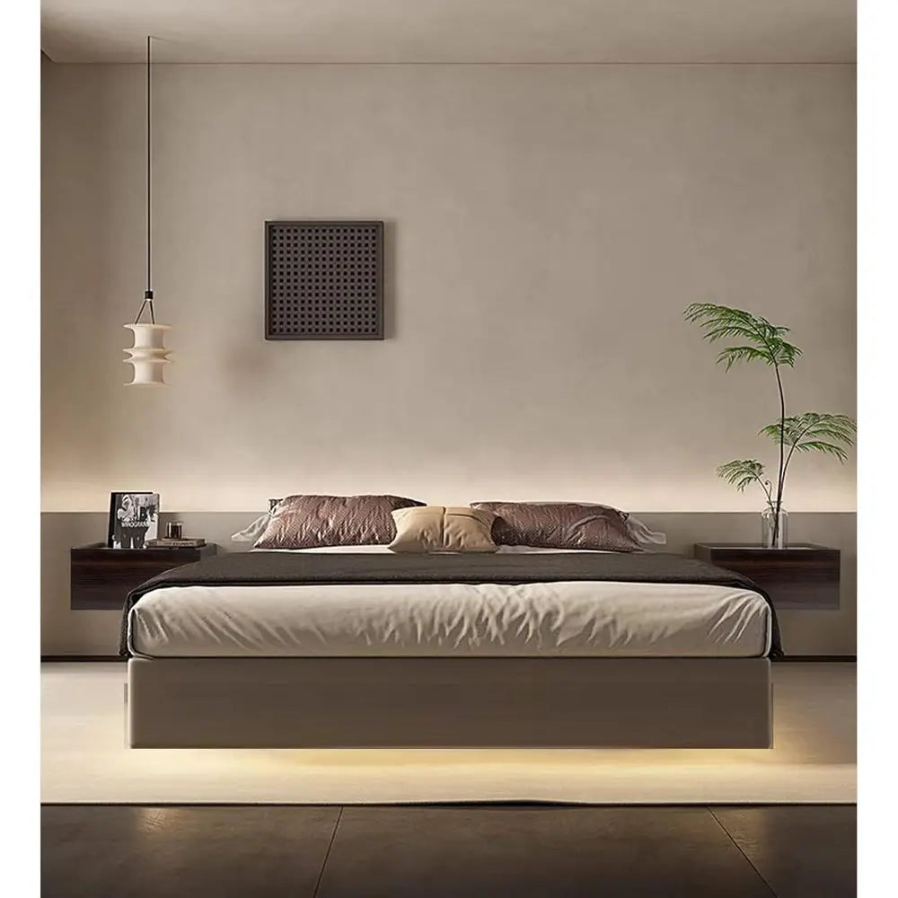 Floating Nightstand with Hidden Storage