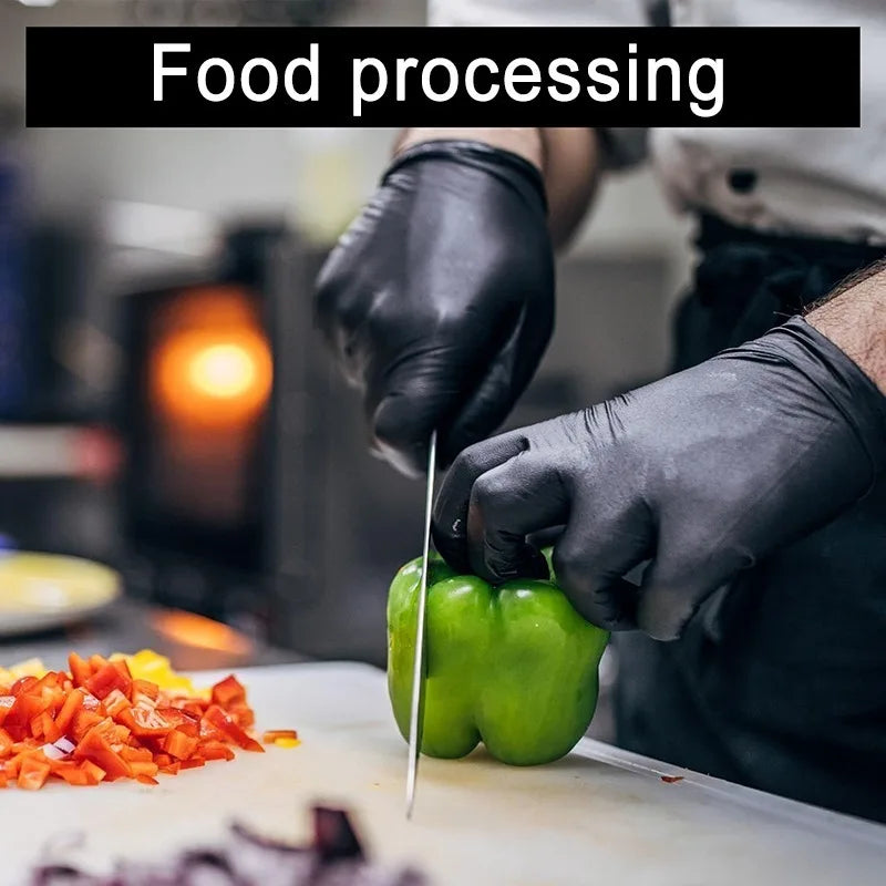 Black Nitrile Gloves