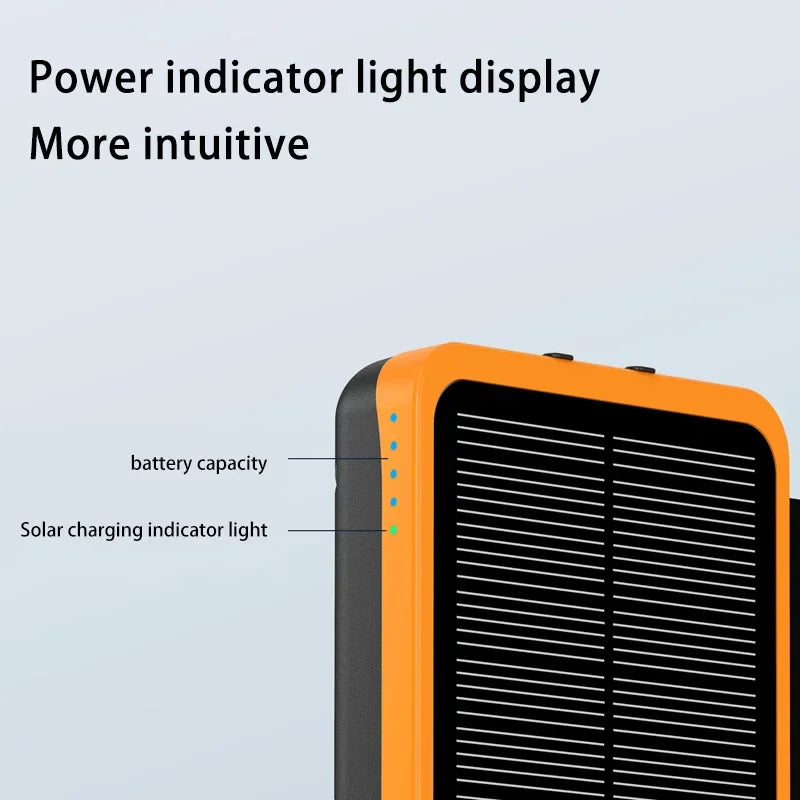 500000mAh Solar Power Bank 120W Fast Charging