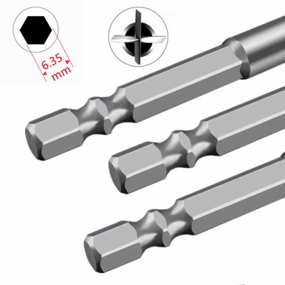 Titanium Masonry Drill Bits with 1/4" Hex Shank
