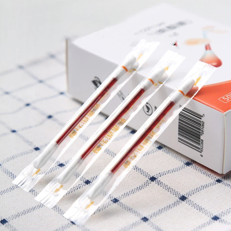 50PCS Iodine Cotton Swab