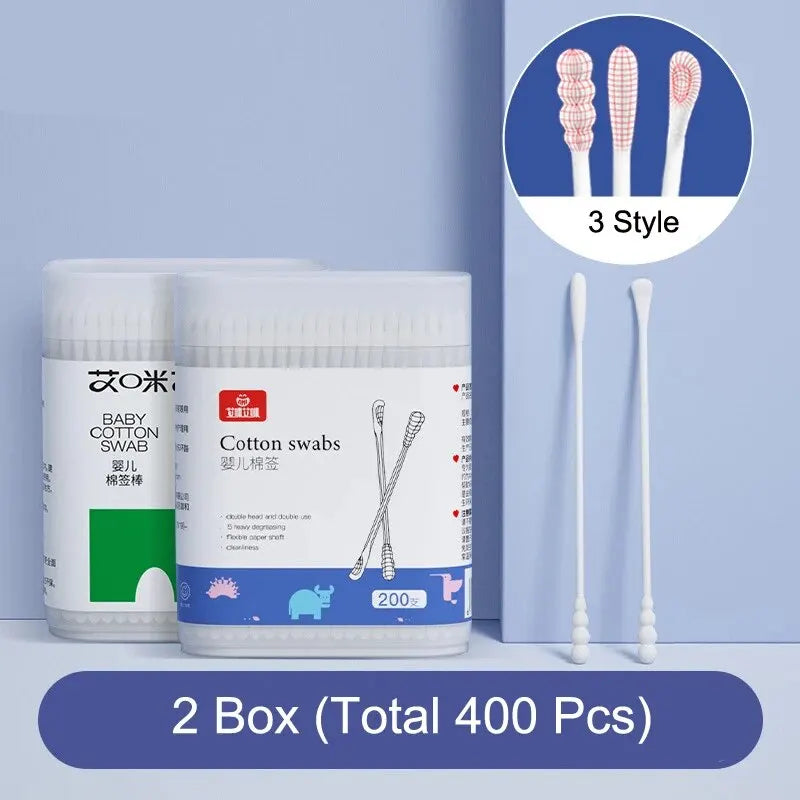 400/200 Pcs Double Head Cotton Swab