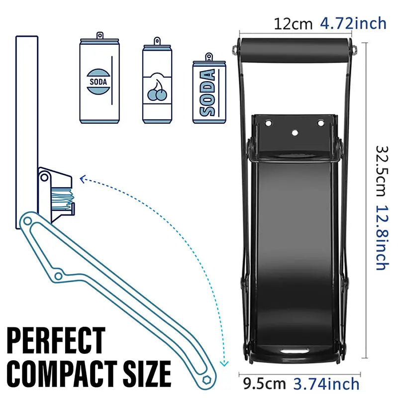 16oz Wall-Mounted Can Crusher