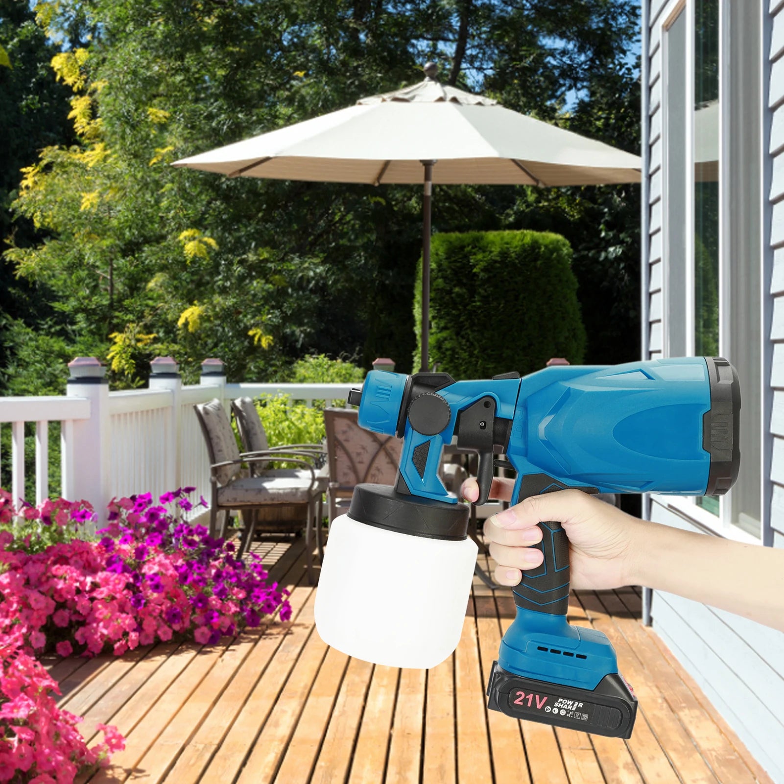 Electric Paint Sprayer + 2 Batteries