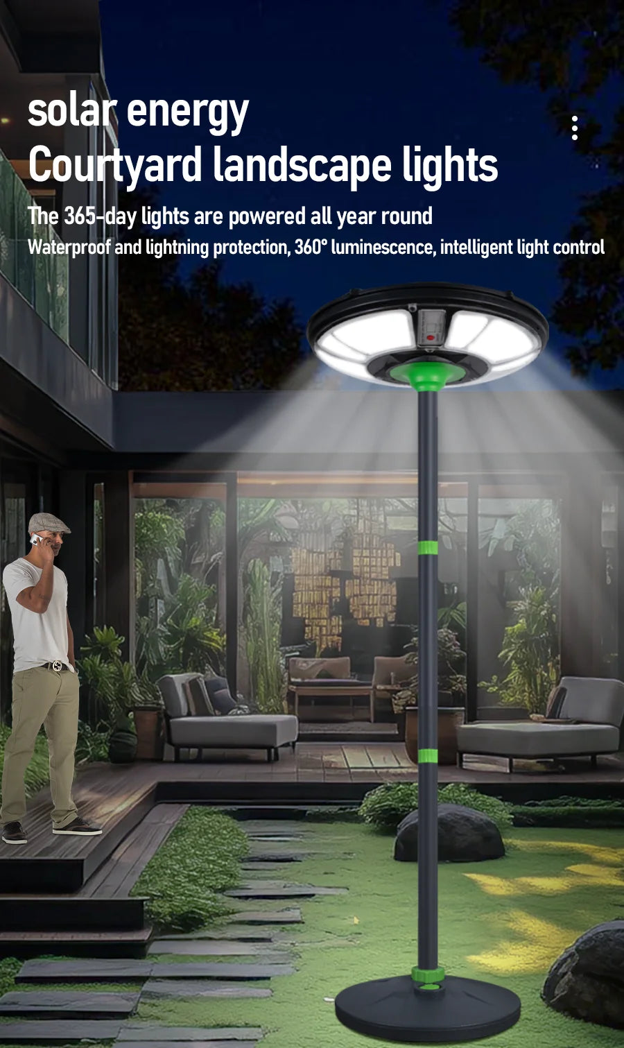 1000W Movable garden street lamp
