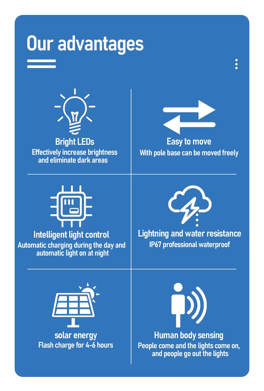 1000W Movable garden street lamp