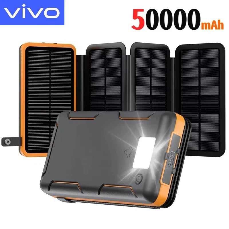 500000mAh Solar Power Bank 120W Fast Charging