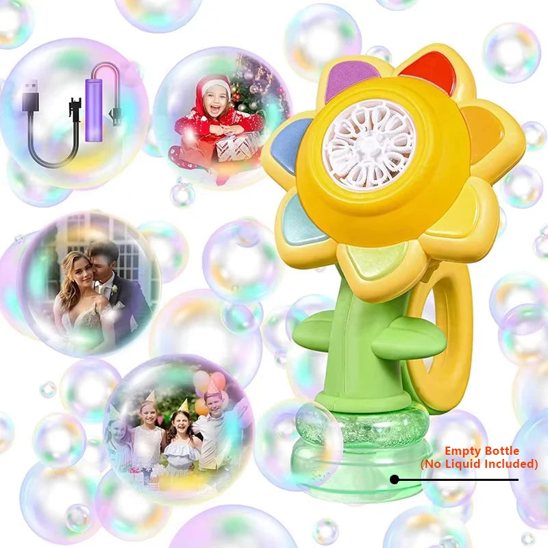 Sunflower Bubble Machine