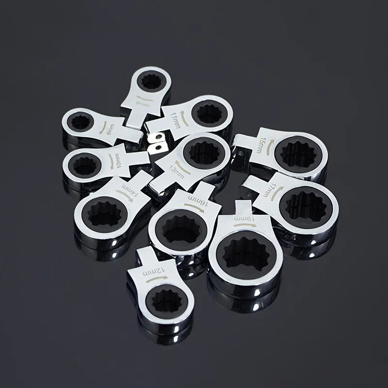 Modular Ratchet Wrench Set with Interchangeable Heads