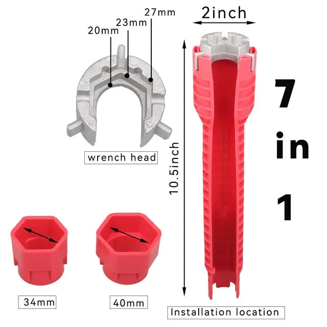 8-in-1 Sink Faucet Wrench