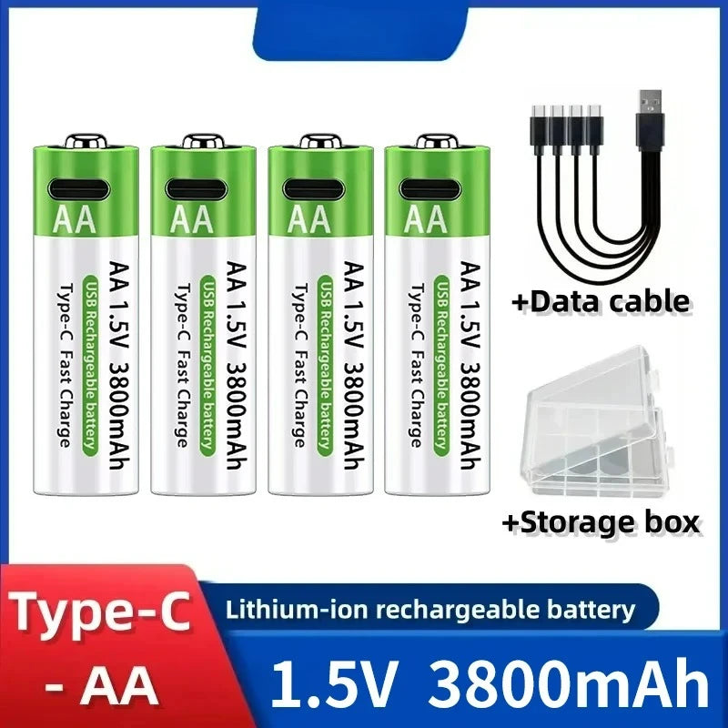 Rechargeable Lithium-Ion Battery AA&AAA