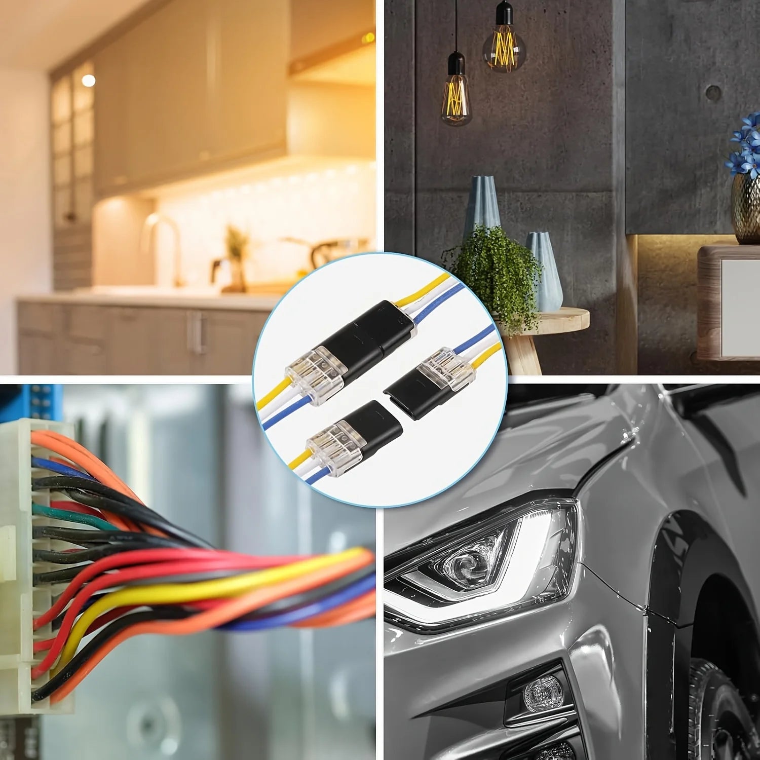 50 Pack of H2 2-Pin Wire Connectors