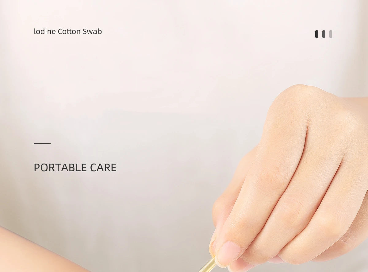 50PCS Iodine Cotton Swab