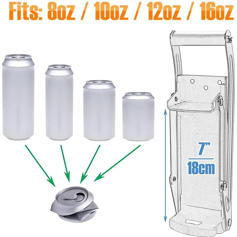 16oz Wall-Mounted Can Crusher