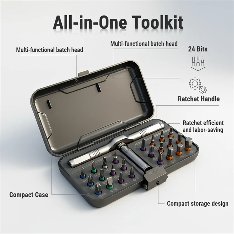 24 in 1 Magnetic Screwdriver Set